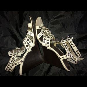 Balenciaga Arena Stud Wedges, Size 41